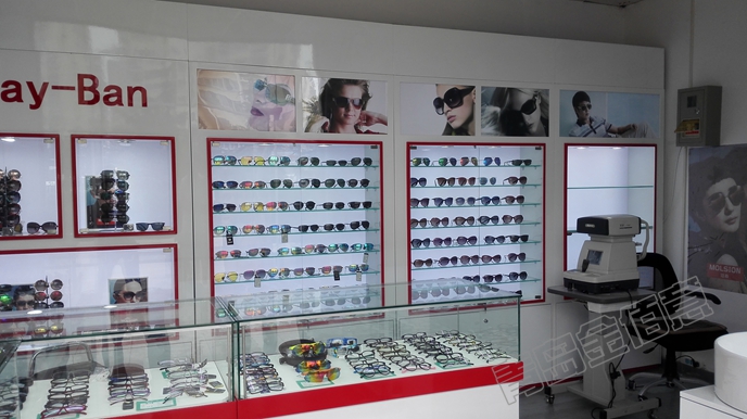 眼鏡展柜，青島金佰意做工就是好
