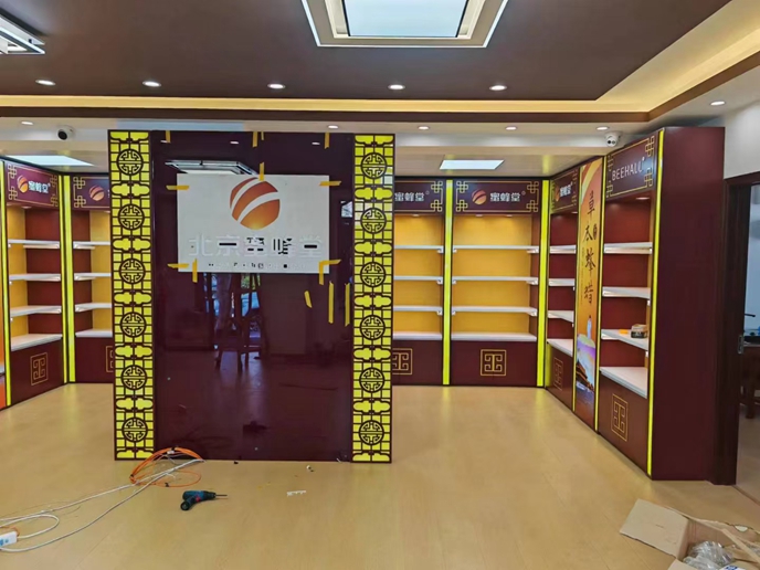 蜜蜂堂中式烤漆展柜